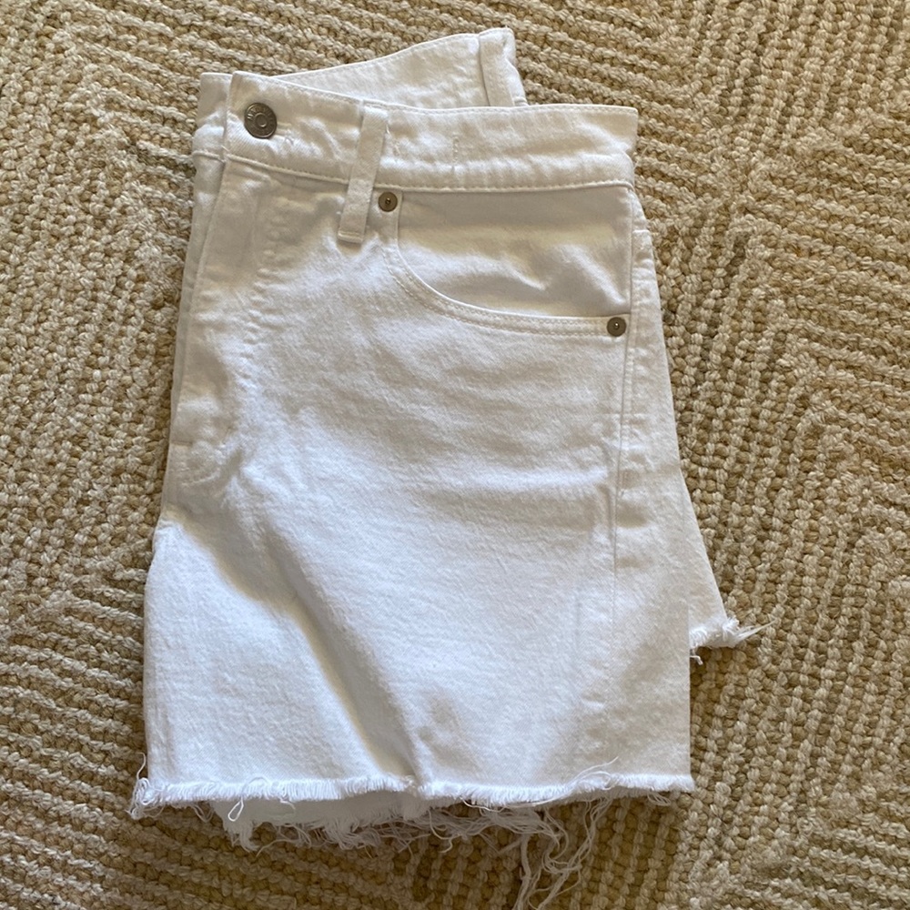 Madewell high rise denim cut off shorts